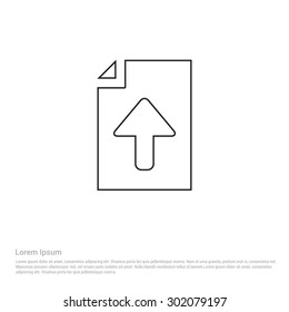Upload File icon - Vector Icon illustration 