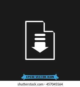Upload file icon vector illustration EPS 10.