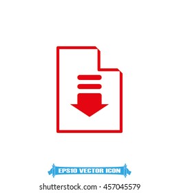 Upload file icon vector illustration EPS 10.