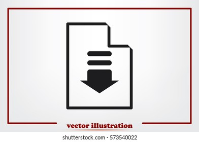 Upload file icon vector illustration.