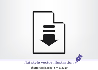 Upload file icon vector illustration.