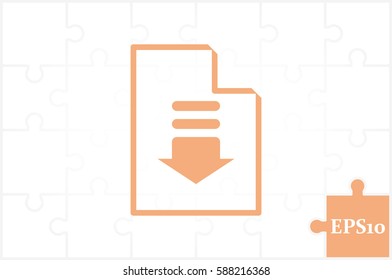 Upload file icon vector illustration EPS 10.