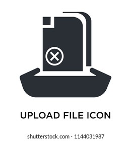 Upload File icon vector isolated on white background for your web and mobile app design, Upload File logo concept