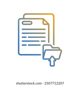 Cargar Icono de archivo Vector ilustración de stock