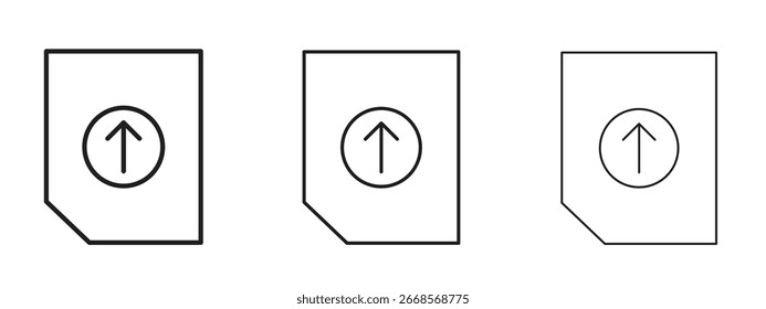 Upload file icon for Website or Apps Elements, Logo. Pixel vector graphics