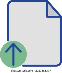 Upload file Isolated Vector icon which can easily modify or edit

