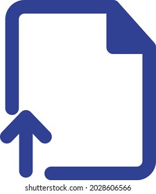 Upload file Isolated Vector icon which can easily modify or edit

