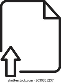 Upload file Isolated Vector icon which can easily modify or edit

