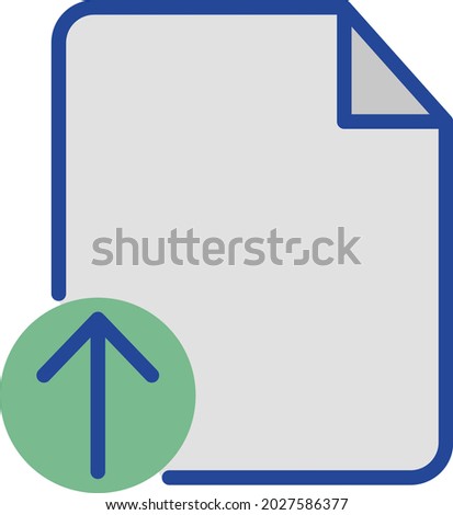 Upload file Isolated Vector icon which can easily modify or edit

