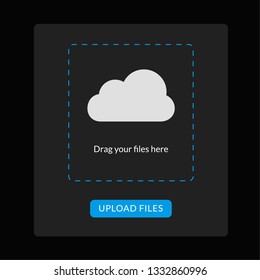 Upload file kit icon for mobile app