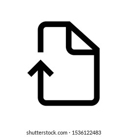 upload file line vector single icon
