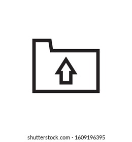 Upload File Thin Line Icon for Web User Interface