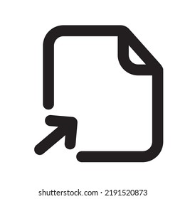 Upload Files Icon with Outline Style