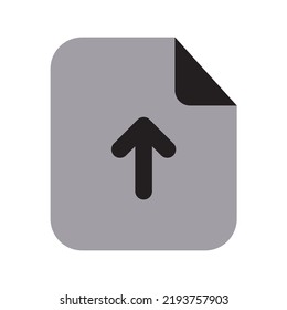 Cargar archivos Icono de dos tonos sólido