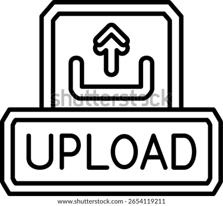Upload Filled Style Icon Design