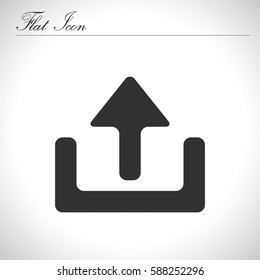 Upload flat icon.