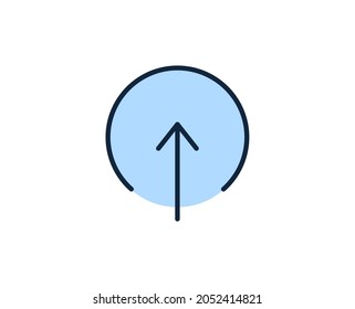 Cargar icono plano. Señales de línea delgada para el logotipo de diseño, tarjeta de visita, etc. Símbolo de esquema único de alta calidad para diseño web o aplicación móvil. Pictograma del contorno de la firma.