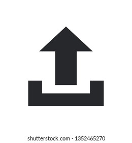 upload flat vector icon