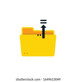 Cargar icono de esquema relleno de carpeta.ilustración vectorial. Trazo editable. Iconos de esquema adecuados para web, infografías, interfaces y aplicaciones.
