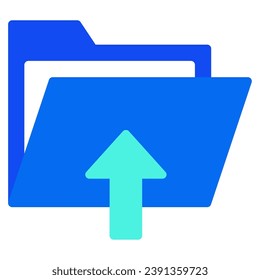Upload Folder icon illustration for uiux, infographic, web, app, etc