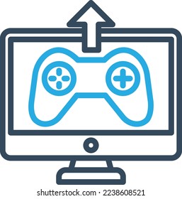 Upload Game Vector Icon which is suitable for commercial work and easily modify or edit it
