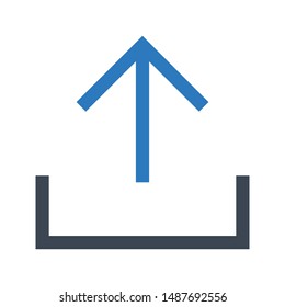 upload glyph colour vector icon