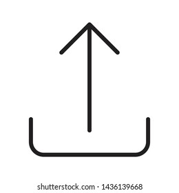 upload glyph flat vector icon