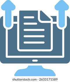 Upload Glyph Two Colour Icon