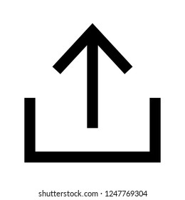 upload glyphs icon