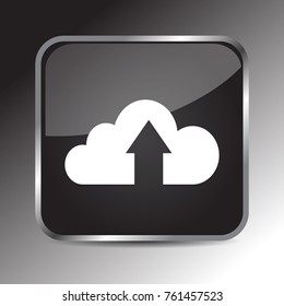 Upload icon 3d, for Internet icon and application icon. Vector eps 10.