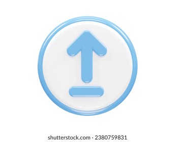 Cargar icono elemento de ilustración 3d de representación