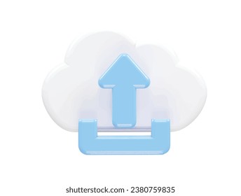 Cargar icono elemento de ilustración 3d de representación
