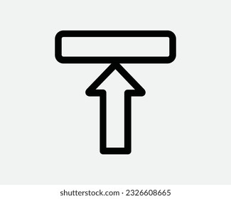 Upload Icon. Up Arrow Website Load Cloud Storage File Server Connection Network Computer. Black White Graphic Clipart Artwork Symbol Sign Vector EPS