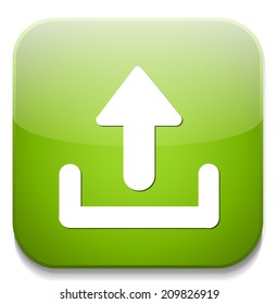 upload icon / button, graphic design element