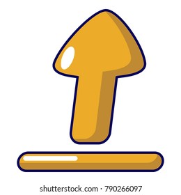 Upload icon. Cartoon illustration of upload vector icon for web