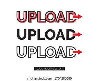 Upload icon icon design, Upload icon logo, Upload icon, modern Idea and Concept Vector illustration Business Info graphic template with icon,arrow,world