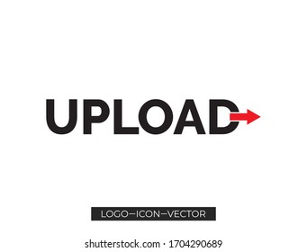 Cargar icono de diseño, Cargar icono, Cargar icono, Cargar icono, Idea moderna y la ilustración del vector Concepto Información de negocio plantilla gráfica con icono, flecha,mundo