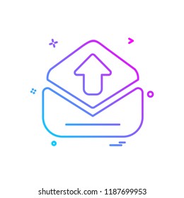 Upload icon design vector