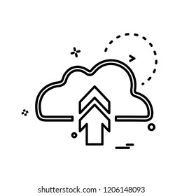 Upload icon design vector