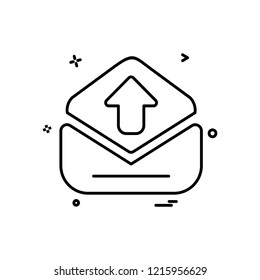 Upload icon design vector