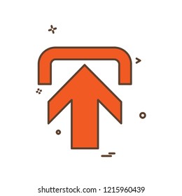 upload icon design vector