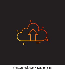 Upload icon design vector 