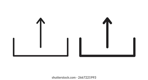Symbol hochladen. doodle-Grafikvektoren