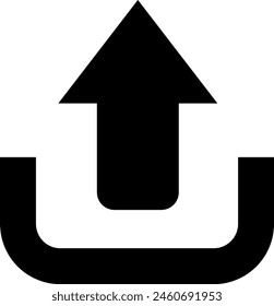 Hochladen-Symbol Download Hinzufügen Cloud-Pfeil-Symbol Flache Vektorillustration Design