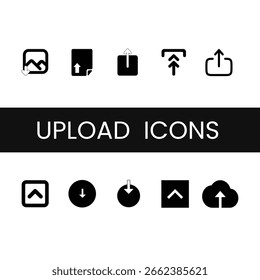 Upload icon in fill blacks