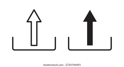 Upload icon. filled flat sign for mobile concept and web design