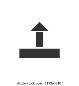 Upload icon flat