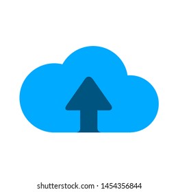upload icon. flat illustration of upload. vector icon. upload sign symbol