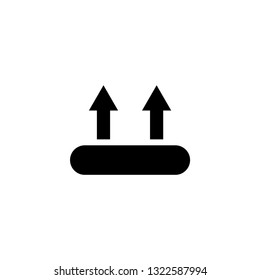 Upload Icon In Flat Style Vector For Apps, UI, Websites. Black Icon Vector Illustration.