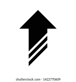 Upload icon flat vector illustration design isolated on white background
